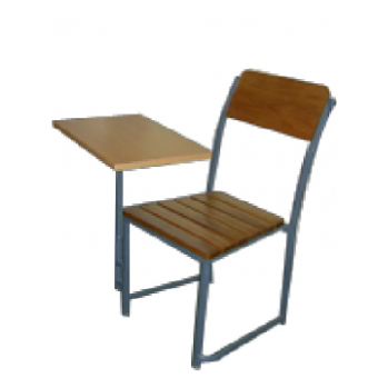 Writing Chair Wooden Seat And Back With M/Frame MF-44B