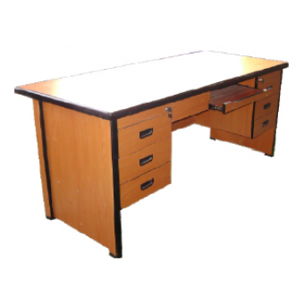 Executive Table: With Double Pedestal High Pressure Laminated MDF -/ Metal Frame MF-2