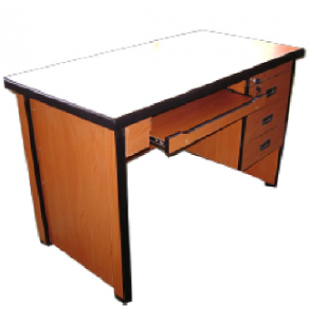 Office Table With Single Pedestal And Keyboard Tray MF-30E