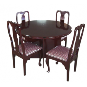 Dinning Table Round 4 Seater With Chair Hard Wood MF-82A