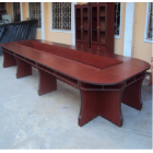 Conference Table For Two People With Front Table For Three People Made Of Well Kin Dry Hard Wood