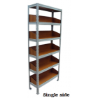 Library Book Shelf Metal Frame MDF - Local Product (6 shelves - 5 compartments) 66A